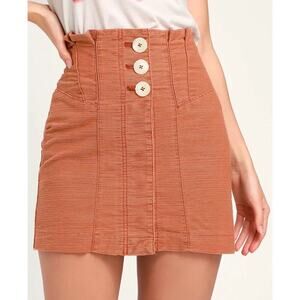 Free People Every Minute Every Hour Skirt Noble Adobe Size 2